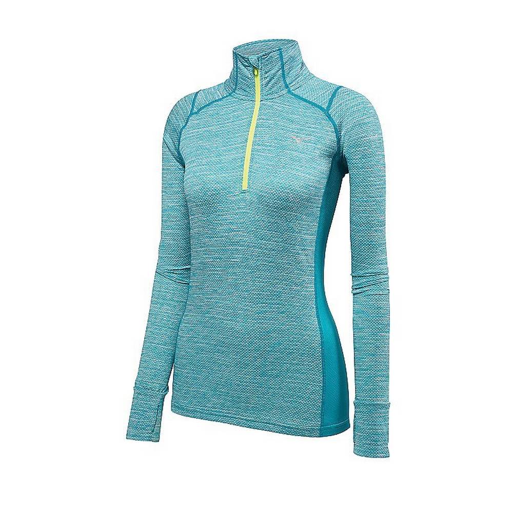 Damske Treningove Oblecenie Mizuno Alpha Half Zip Modre Vypredaj UPIZ45061